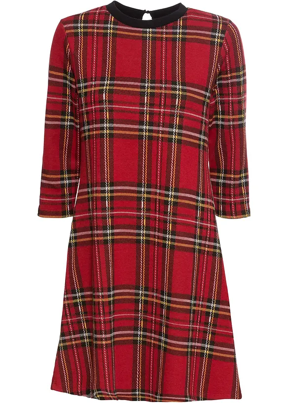 Miniabito jacquard a quadri, bonprix