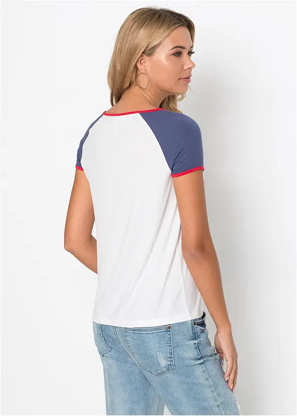 T-shirt con viscosa morbida, bonprix