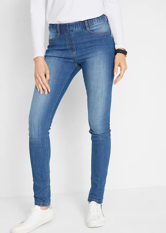 Jeggings con bordo vita comodo, vita media, bonprix