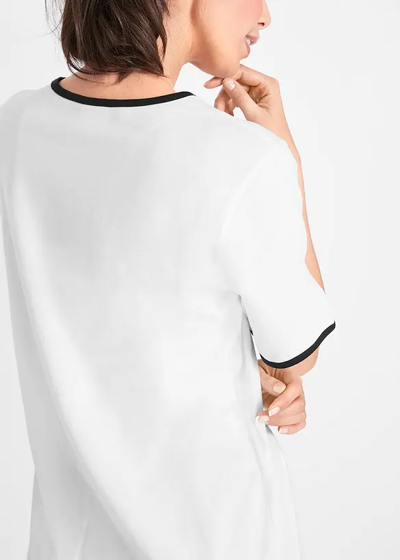 T-shirt lunga a maniche corte (pacco da 2), bonprix
