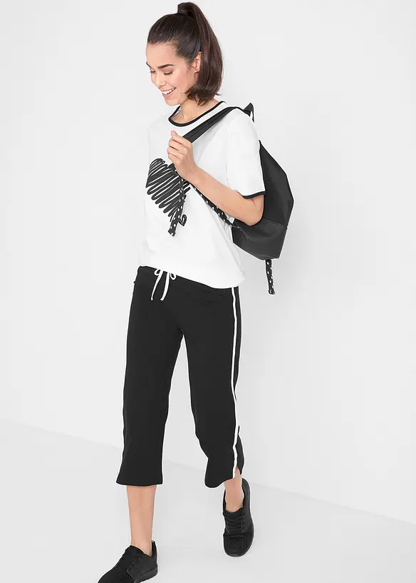 T-shirt lunga a maniche corte (pacco da 2), bonprix