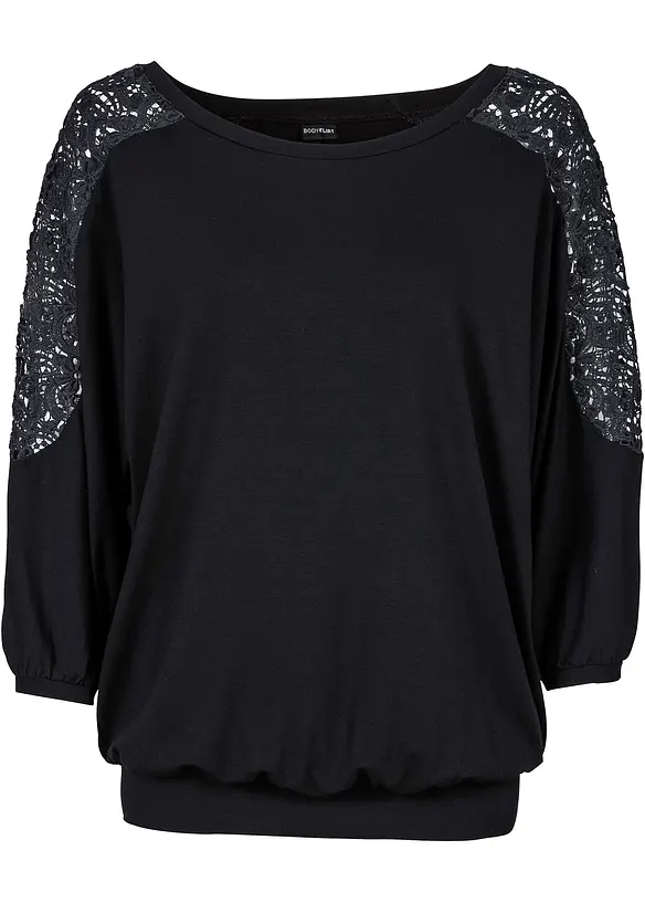 Maglia oversize in misto viscosa, bonprix