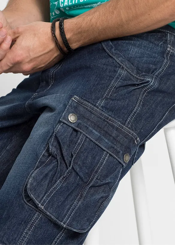 Bermuda cargo in jeans, regular fit, bonprix