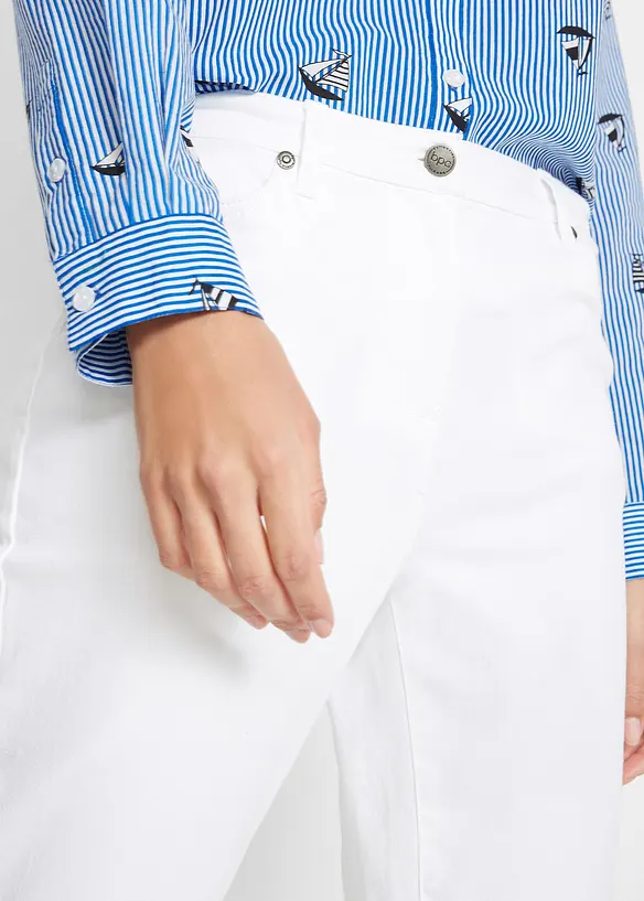 Pantaloni in twill con cinta comoda, straight, bonprix