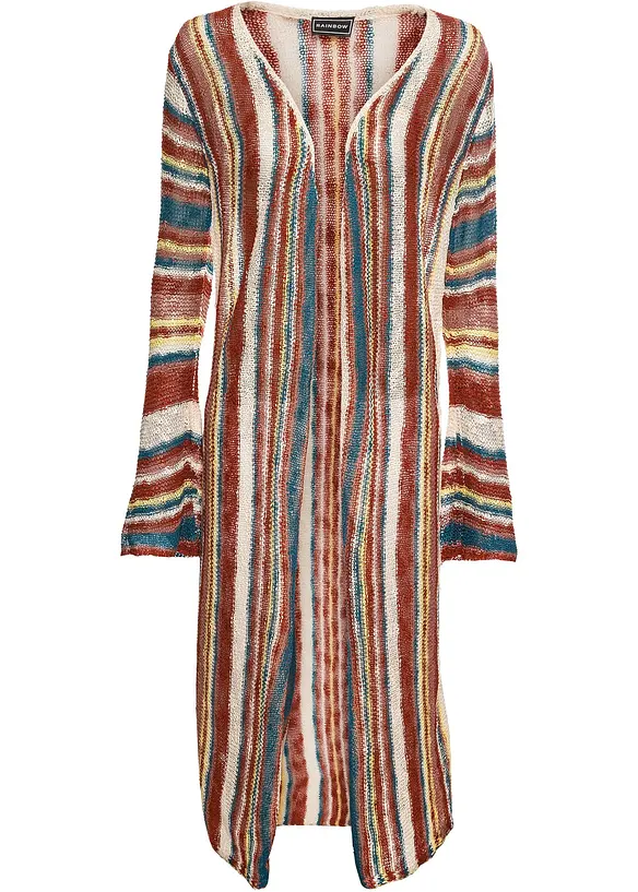 Maxi cardigan a righe, bonprix