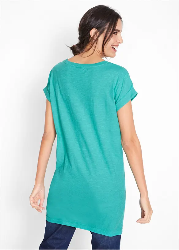 T-shirt lunga in puro cotone, bonprix