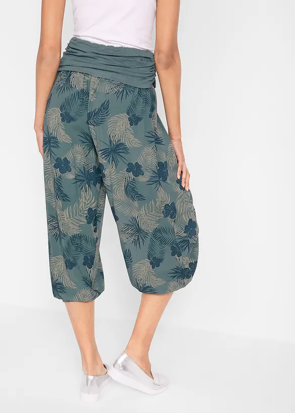 Pantaloni cropped in misto viscosa fluente, bonprix