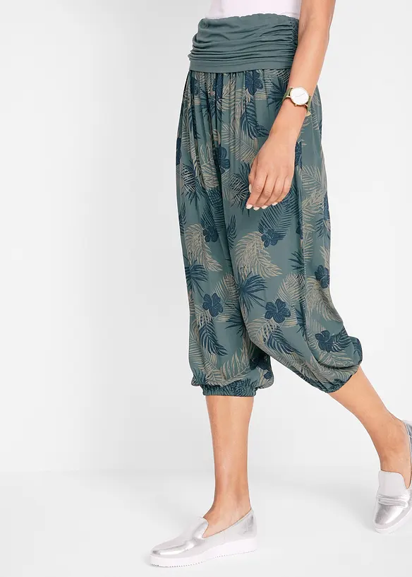 Pantaloni cropped in misto viscosa fluente, bonprix