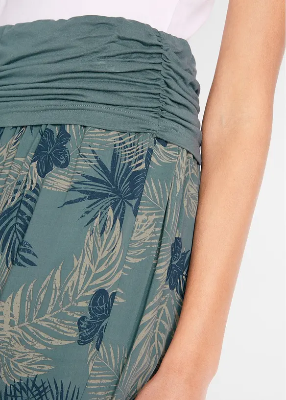 Pantaloni cropped in misto viscosa fluente, bonprix