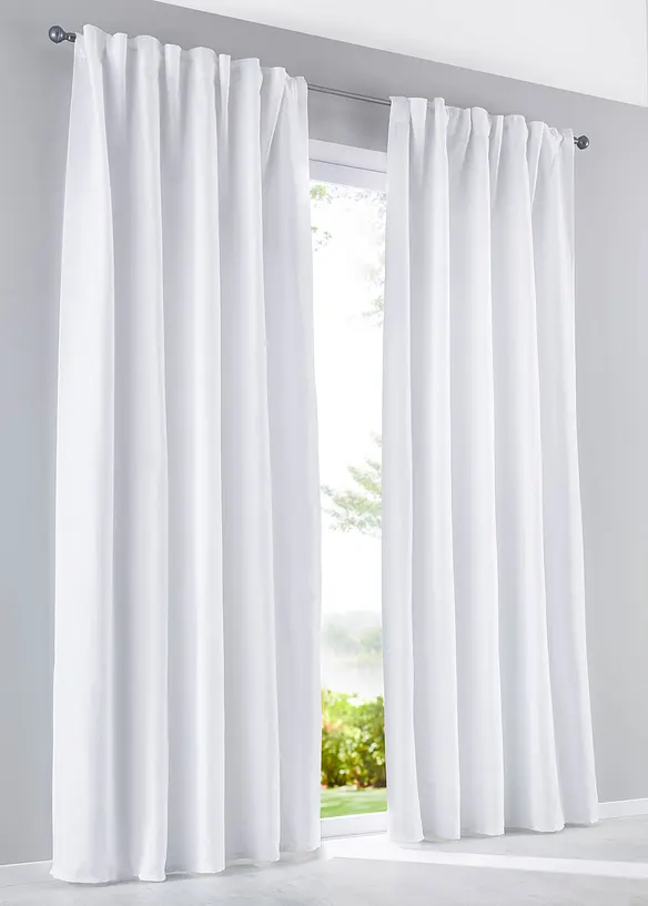 Tenda in microfibra di facile cura (pacco da 2), bonprix