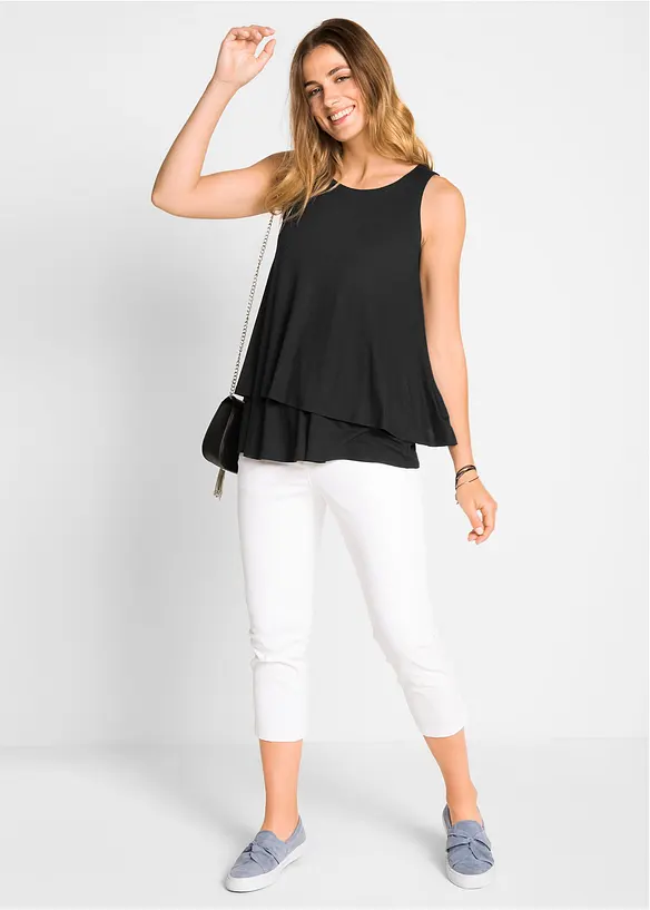 Top in viscosa a doppio strato, bonprix