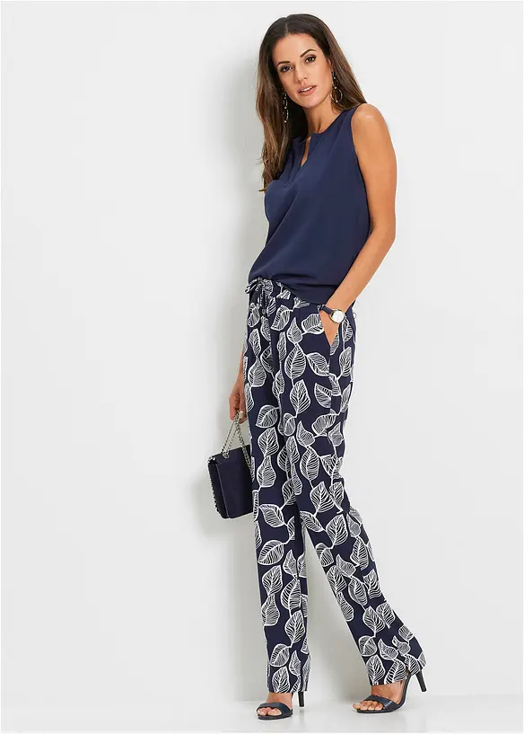 Pantaloni con elastico in vita, bonprix