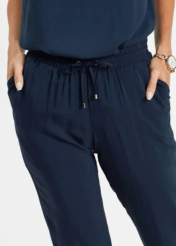 Pantaloni con elastico in vita, bonprix