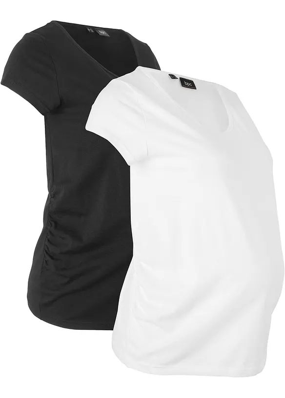 Maglia basic prémaman (pacco da 2), bonprix