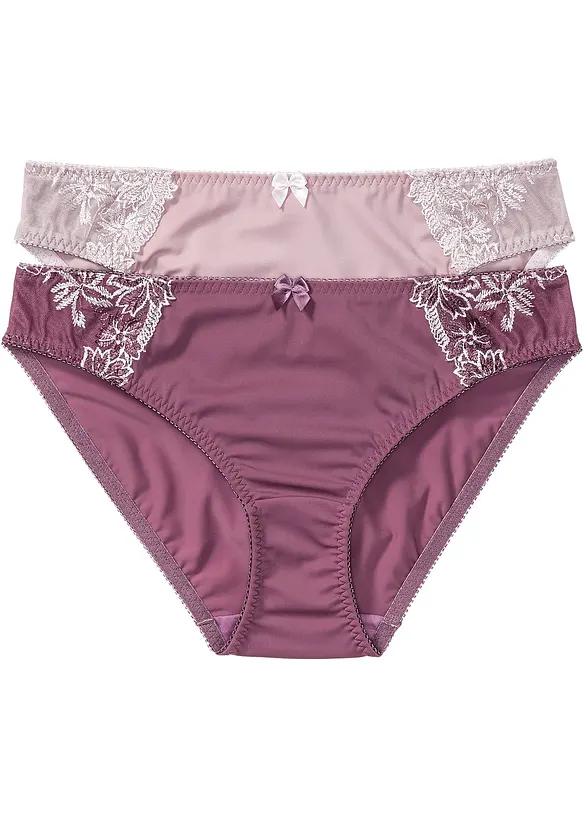 Slip con pizzo delicato (pacco da 2), bonprix