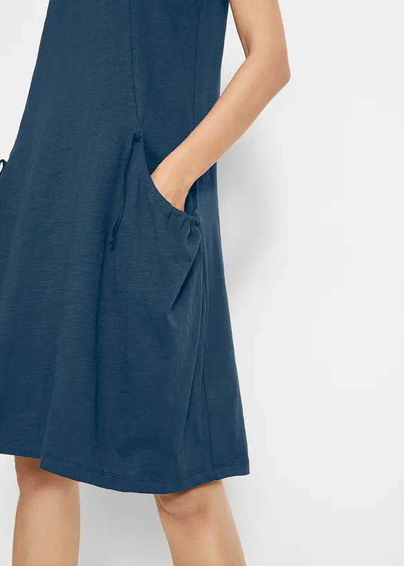 Abito in jersey di cotone con tasche, bonprix