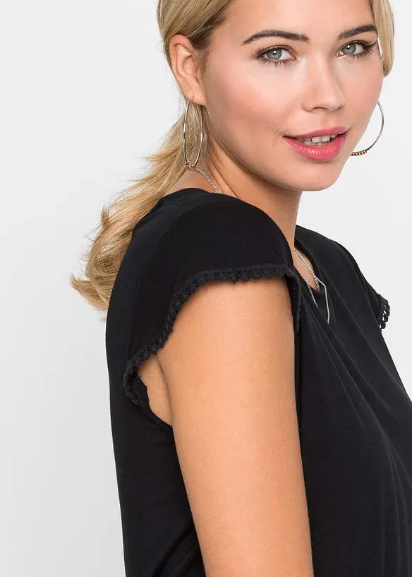 Abito midi in jersey di viscosa elasticizzata, bonprix