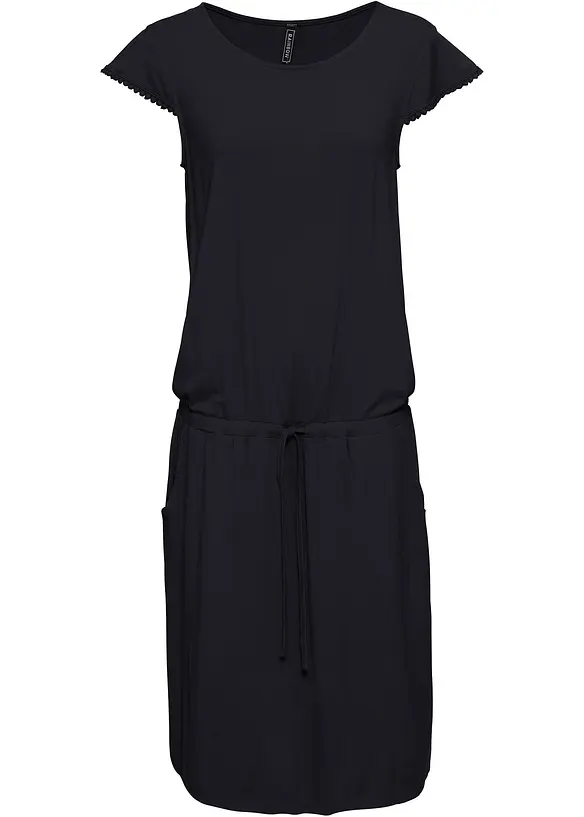 Abito midi in jersey di viscosa elasticizzata, bonprix