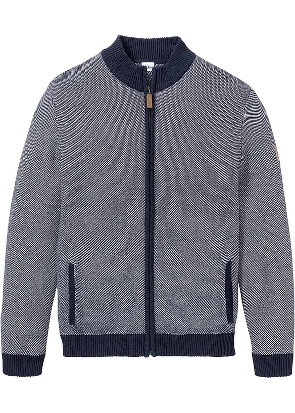 Cardigan con colletto alto, bonprix