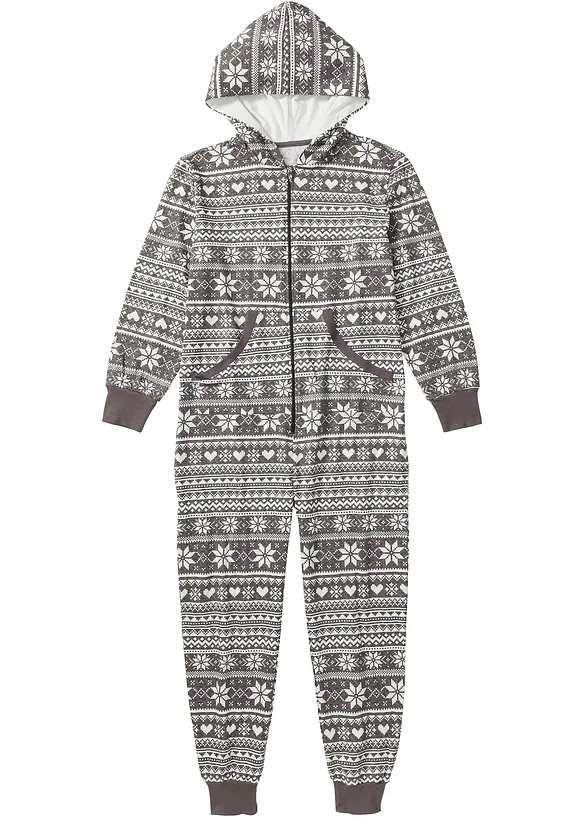 Tuta oversize in felpa, bonprix