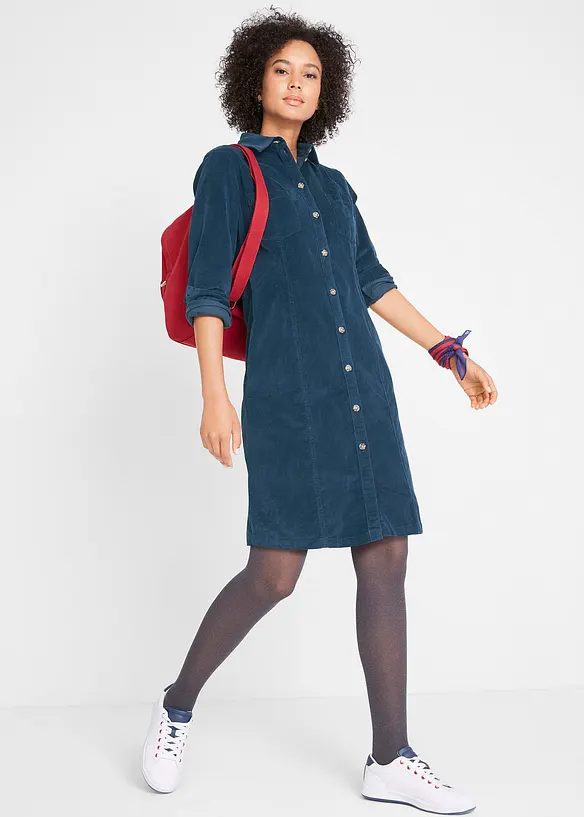 Abito in velluto elasticizzato, bonprix