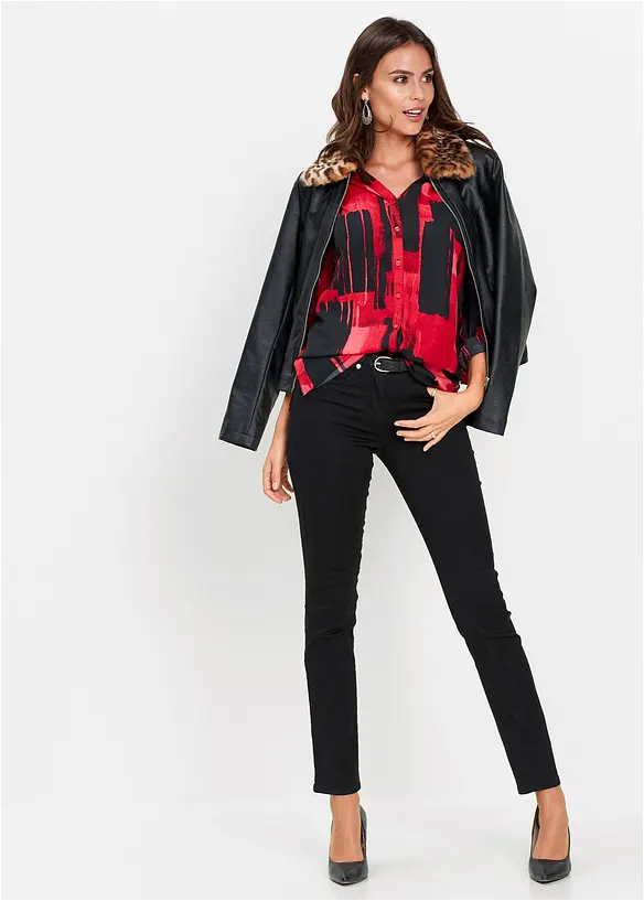 Camicetta lunga fantasia, bonprix