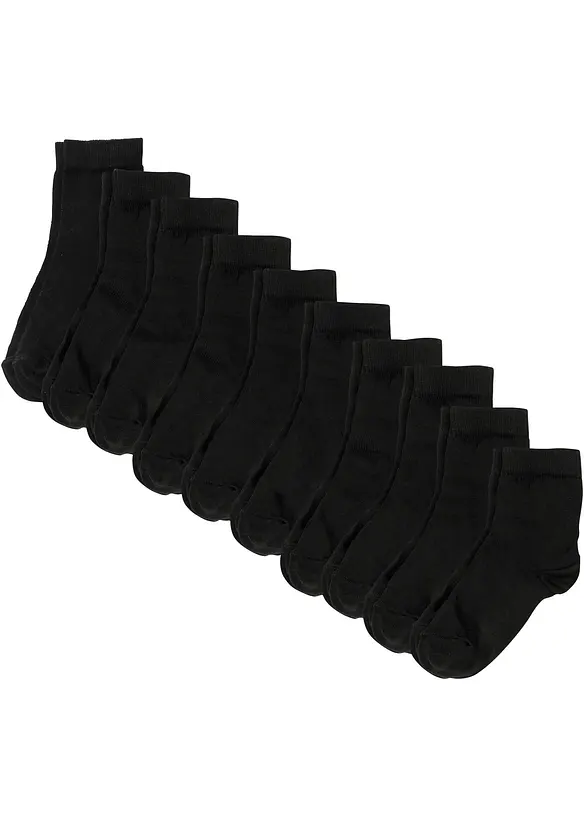 Calzini corti con cotone biologico (pacco da 10 paia), bonprix
