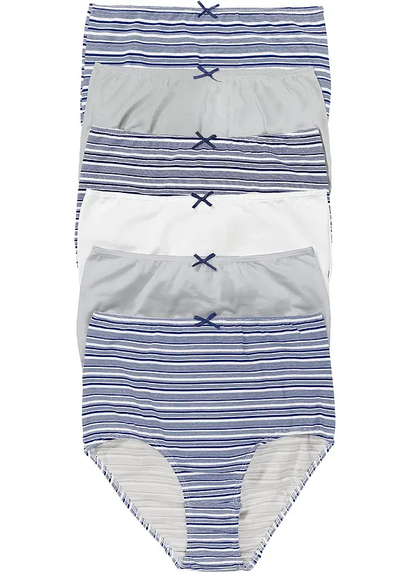 Slip a vita alta (pacco da 6), bonprix