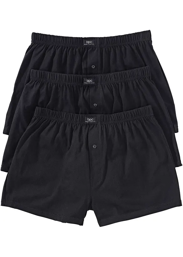Boxer larghi in jersey di cotone (pacco da 3), bonprix