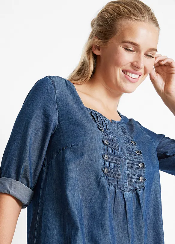 Blusa lunga svasata, bonprix