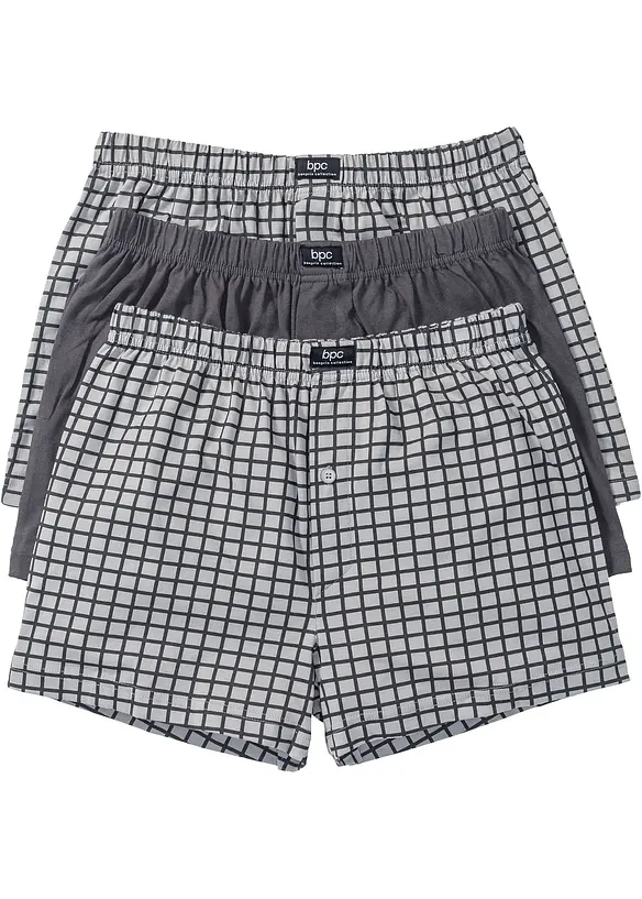 Boxer larghi in jersey di cotone (pacco da 3), bonprix