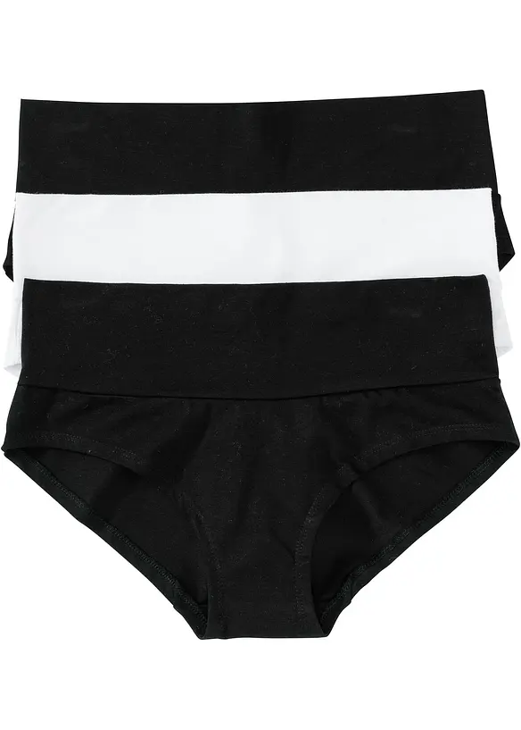 Panty prémaman (pacco da 3) con cotone biologico, bonprix