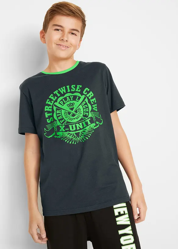 T-shirt (pacco da 2) in puro cotone biologico, bonprix