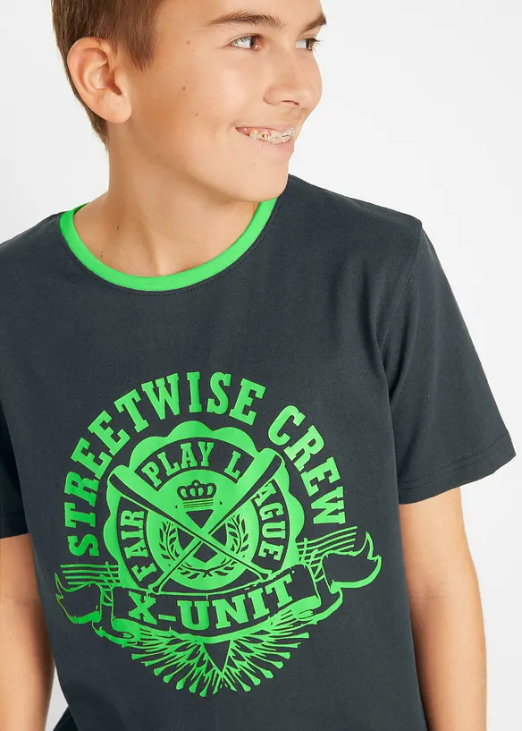 T-shirt (pacco da 2) in puro cotone biologico, bonprix