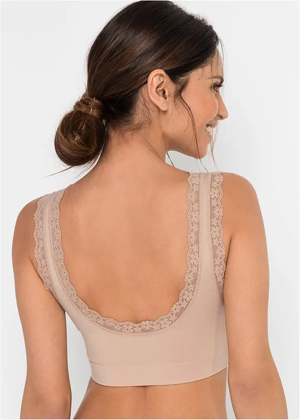 Reggiseno Feel Comfort a bustier senza cuciture (pacco da 2), bonprix
