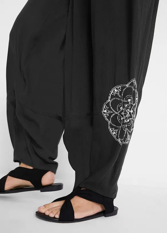 Pantaloni alla turca in viscosa, bonprix