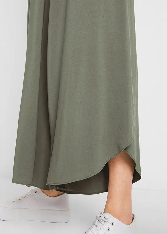 Pantaloni culotte al polpaccio in viscosa, bonprix