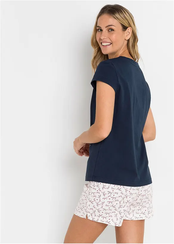 Pigiama estivo in puro cotone, bonprix