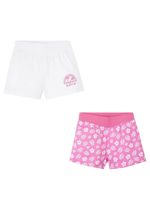 Shorts in jersey di puro cotone biologico (pacco da 2), bonprix