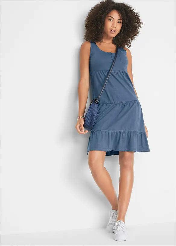 Abito corto in jersey di cotone, bonprix