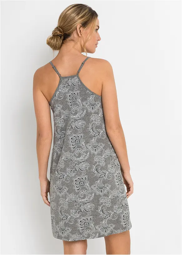 Camicia da notte con spalline sottili e dorso a vogatore, bonprix