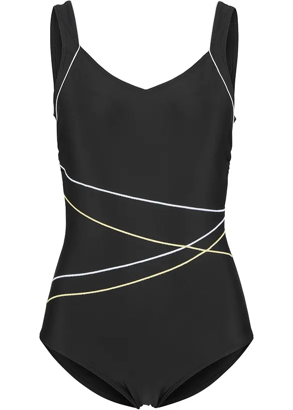Costume intero con bordature, bonprix