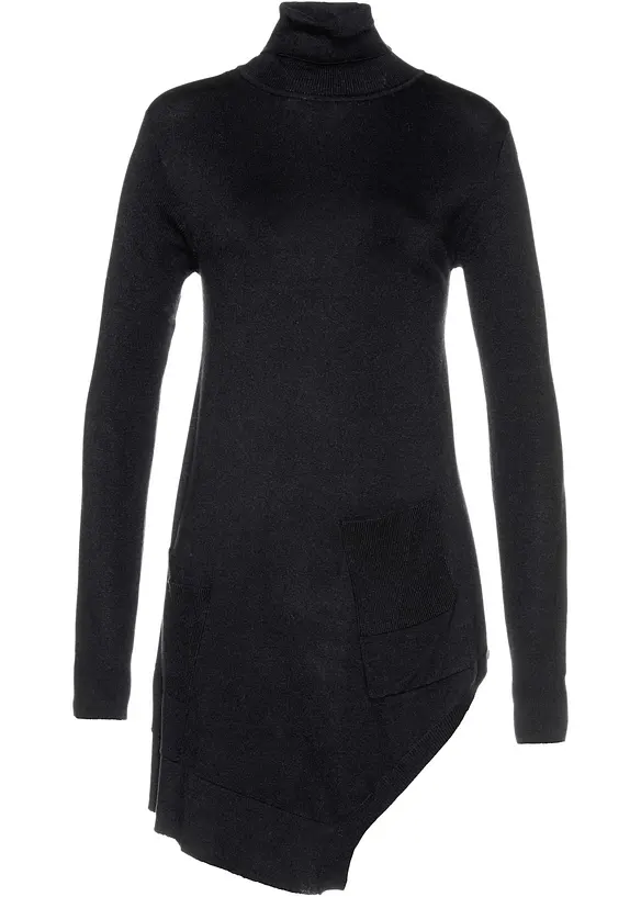 Maglione lungo in misto viscosa, bonprix