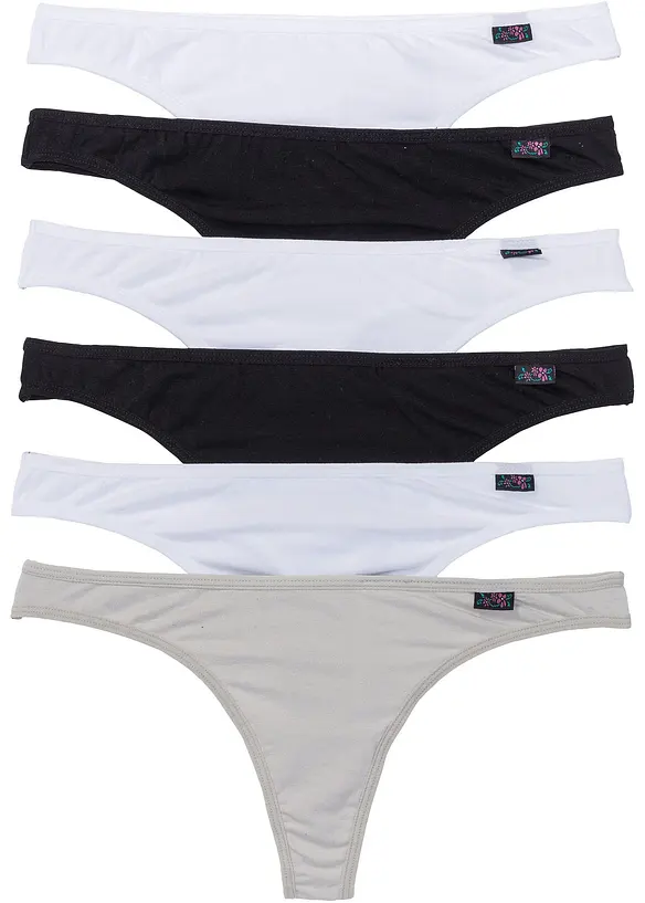 Perizoma con cotone biologico (pacco da 6), bonprix