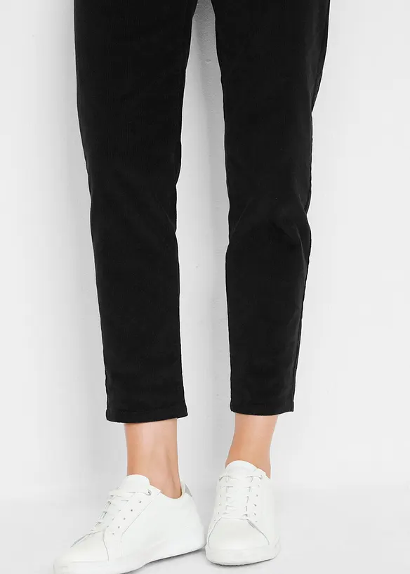 Pantaloni di velluto a coste con cordoncino, bonprix