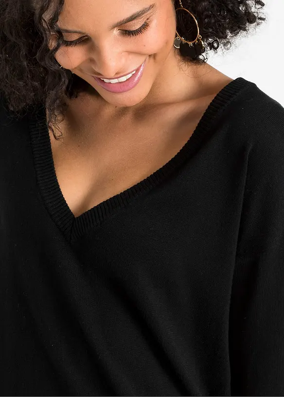 Maglione oversize in misto viscosa, bonprix