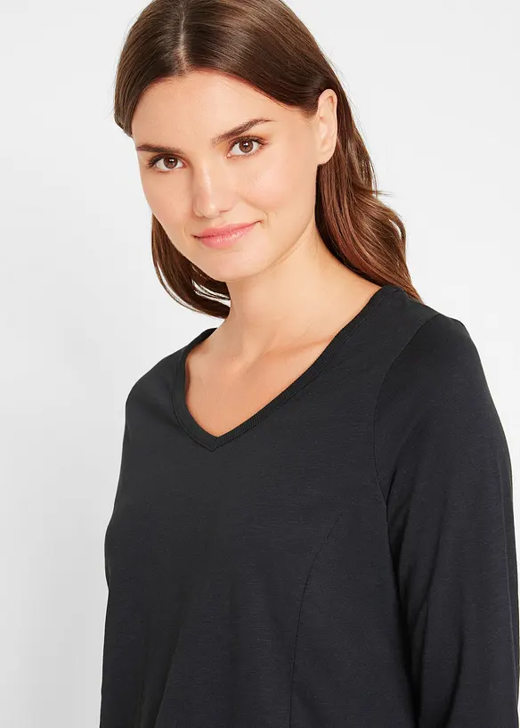 Maglia lunga in puro cotone biologico, bonprix