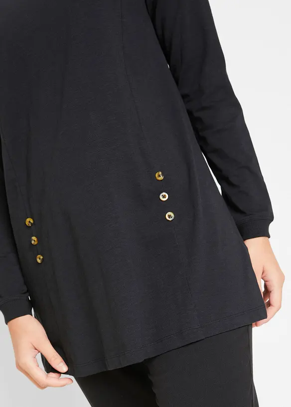 Maglia lunga in puro cotone biologico, bonprix
