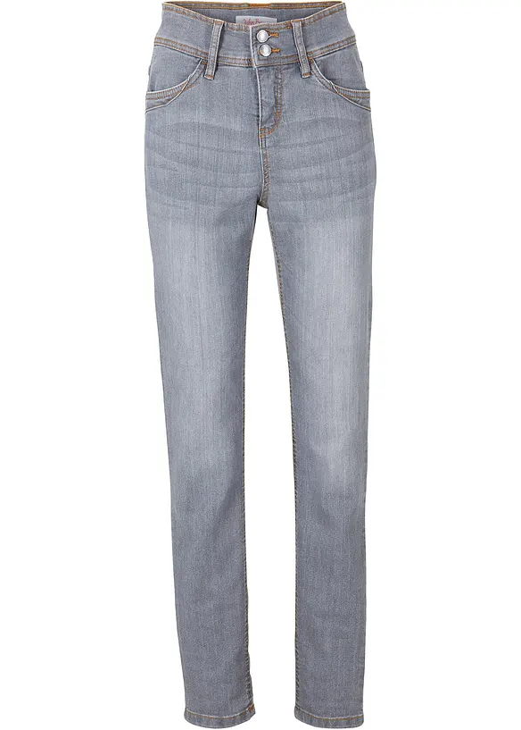 Jeans elasticizzati confortevoli slim fit, vita alta, bonprix