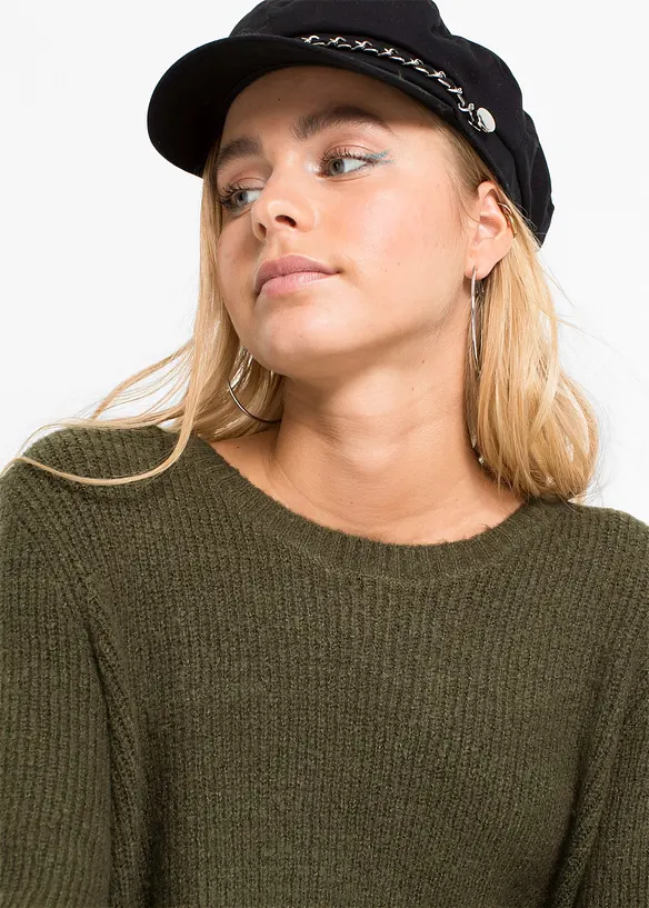 Maglione lungo con bottoni, bonprix
